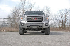 Rough Country Heavy Duty Front Skid Plate Package - 222 - Black Patch Performance - ROUG222
