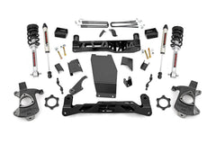 Rough Country 5 in Suspension Lift Kit w/Shocks - 22371 - Black Patch Performance - ROUG22371