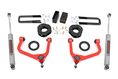 Rough Country 3.5 in Suspension Lift Kit w/Shocks - 22630RED - Black Patch Performance - ROUG22630RED