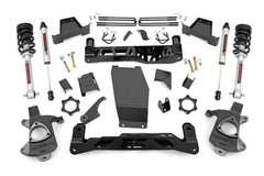 Rough Country V2 Monotube Shocks - 22771 - Black Patch Performance - ROUG22771