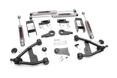 Rough Country 2.5 in Suspension Lift Kit w/Shocks - 24230 - Black Patch Performance - ROUG24230
