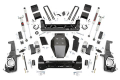 Rough Country 7.5 in Suspension Lift Kit w/Shocks - 25340 - Black Patch Performance - ROUG25340