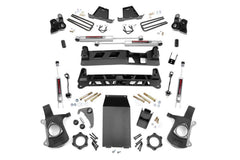 Rough Country 6 in Suspension Lift Kit w/Shock - 27220A - Black Patch Performance - ROUG27220A