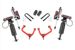 Rough Country 3.5 in Suspension Lift Kit w/Shocks - 28850RED - Black Patch Performance - ROUG28850RED