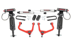 Rough Country 3.5 in Suspension Lift Kit w/Shocks - 28857RED - Black Patch Performance - ROUG28857RED