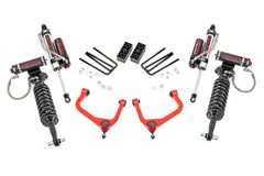 Rough Country 3.5 in Suspension Lift Kit w/Shocks - 29550RED - Black Patch Performance - ROUG29550RED