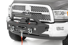 Rough Country Exo Winch Mount System Front Bumper - 31007 - Black Patch Performance - ROUG31007