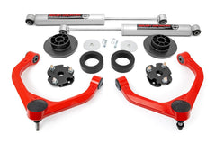 Rough Country 3 in Suspension Lift Kit w/Shocks - 31230RED - Black Patch Performance - ROUG31230RED