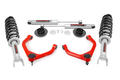 Rough Country 3 in Suspension Lift Kit w/Shocks - 31231RED - Black Patch Performance - ROUG31231RED