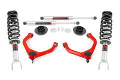 Rough Country 3 in Suspension Lift Kit w/Shocks - 31240RED - Black Patch Performance - ROUG31240RED