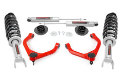Rough Country 3.5 in Suspension Lift Kit w/Shocks - 31431RED - Black Patch Performance - ROUG31431RED