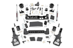 Rough Country 5 in Suspension Lift Kit w/Shocks - 34430A - Black Patch Performance - ROUG34430A