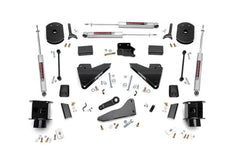 Rough Country 5 in Suspension Lift Kit w/Shocks - 35720 - Black Patch Performance - ROUG35720