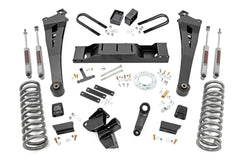 Rough Country 5 in Radius Arm Lift Kit w/Shocks - 37530 - Black Patch Performance - ROUG37530