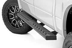 Rough Country Running Boards - 41012 - Black Patch Performance - ROUG41012