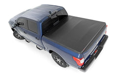 Rough Country Soft Tri - Fold Tonneau Bed Cover - 41816550 - Black Patch Performance - ROUG41816550