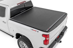 Rough Country Soft Roll - Up Bed Cover - 42120580 - Black Patch Performance - ROUG42120580