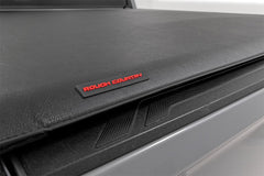 Rough Country Soft Roll-Up Bed Cover - 42419550 - Black Patch Performance - ROUG42419550
