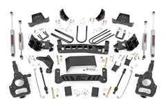 Rough Country 5 in Suspension Lift Kit w/Shocks - 43130 - Black Patch Performance - ROUG43130