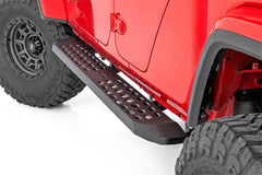 Rough Country Running Boards - 44008 - Black Patch Performance - ROUG44008