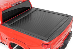 Rough Country Hard Folding Bed Cover - 46120581 - Black Patch Performance - ROUG46120581