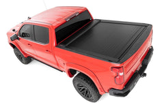 Rough Country Hard Folding Bed Cover - 46120581 - Black Patch Performance - ROUG46120581