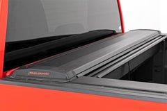 Rough Country Hard Folding Bed Cover - 46120581 - Black Patch Performance - ROUG46120581