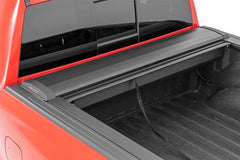 Rough Country Hard Folding Bed Cover - 46320551 - Black Patch Performance - ROUG46320551