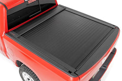 Rough Country Hard Folding Bed Cover - 46320551 - Black Patch Performance - ROUG46320551