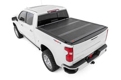 Rough Country Hard Low Profile Bed Cover - 47119551A - Black Patch Performance - ROUG47119551A