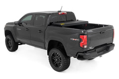 Rough Country Hard Tri - Fold Tonneau Bed Cover - 47120500A - Black Patch Performance - ROUG47120500A