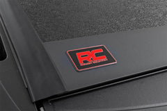 Rough Country Hard Tri - Fold Tonneau Bed Cover - 47120580A - Black Patch Performance - ROUG47120580A