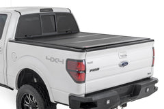 Rough Country Hard Low Profile Bed Cover - 47214550B - Black Patch Performance - ROUG47214550B
