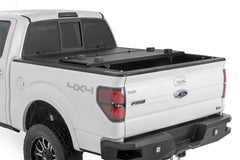 Rough Country Hard Low Profile Bed Cover - 47214550B - Black Patch Performance - ROUG47214550B
