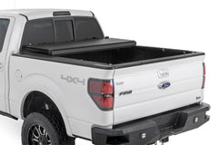 Rough Country Hard Low Profile Bed Cover - 47214550B - Black Patch Performance - ROUG47214550B