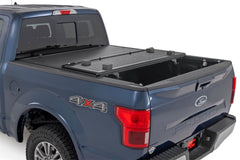 Rough Country Hard Low Profile Bed Cover - 47220550B - Black Patch Performance - ROUG47220550B