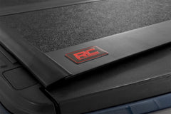 Rough Country Hard Low Profile Bed Cover - 47220550B - Black Patch Performance - ROUG47220550B