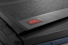 Rough Country Hard Low Profile Bed Cover - 47220651A - Black Patch Performance - ROUG47220651A