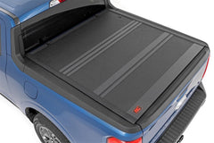 Rough Country Hard Low Profile Bed Cover - 47254500A - Black Patch Performance - ROUG47254500A