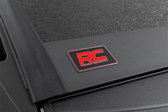 Rough Country Hard Low Profile Bed Cover - 47318650A - Black Patch Performance - ROUG47318650A
