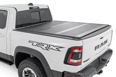Rough Country Hard Low Profile Bed Cover - 47320550B - Black Patch Performance - ROUG47320550B