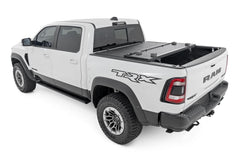 Rough Country Hard Low Profile Bed Cover - 47320550B - Black Patch Performance - ROUG47320550B