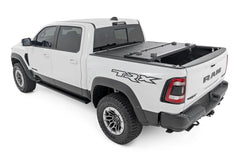 Rough Country Hard Low Profile Bed Cover - 47320650A - Black Patch Performance - ROUG47320650A
