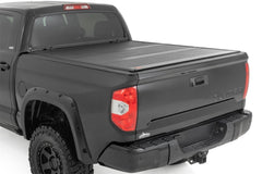 Rough Country Hard Low Profile Bed Cover - 47414550B - Black Patch Performance - ROUG47414550B