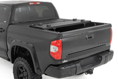 Rough Country Hard Low Profile Bed Cover - 47414550B - Black Patch Performance - ROUG47414550B