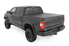 Rough Country Hard Low Profile Bed Cover - 47414550B - Black Patch Performance - ROUG47414550B