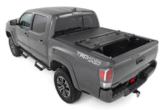 Rough Country Hard Low Profile Bed Cover - 47420600A - Black Patch Performance - ROUG47420600A
