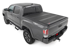 Rough Country Hard Low Profile Bed Cover - 47420600A - Black Patch Performance - ROUG47420600A