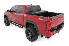 Rough Country Hard Tri - Fold Tonneau Bed Cover - 47514551A - Black Patch Performance - ROUG47514551A