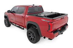 Rough Country Hard Tri - Fold Tonneau Bed Cover - 47514551A - Black Patch Performance - ROUG47514551A
